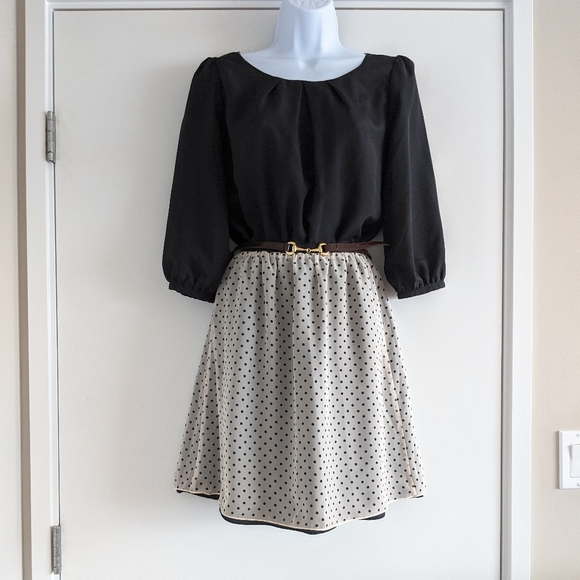 Cherie sophisticated Dresses & Skirts - Reversible peplum dress